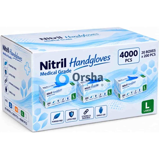 FR-4000 Nitril Handgloves-L