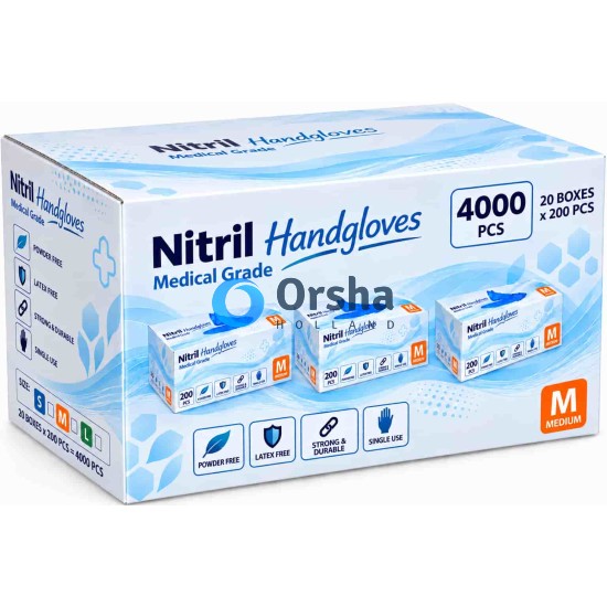 FR-4000 Nitril Handgloves-M